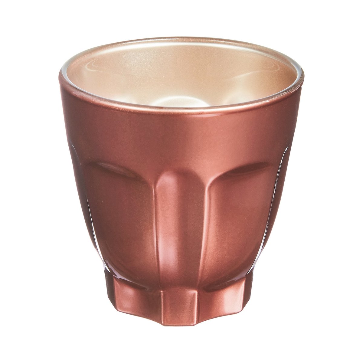 6 tasses en verre 9 cl Terracotta -FLASHY marron, LUMINARC