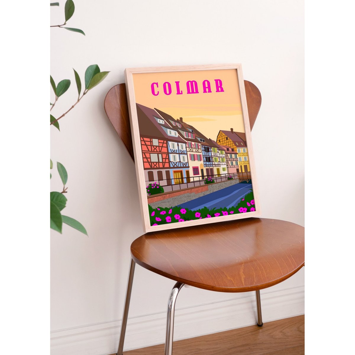 Affiche ville Colmar blanc, L'AFFICHERIE