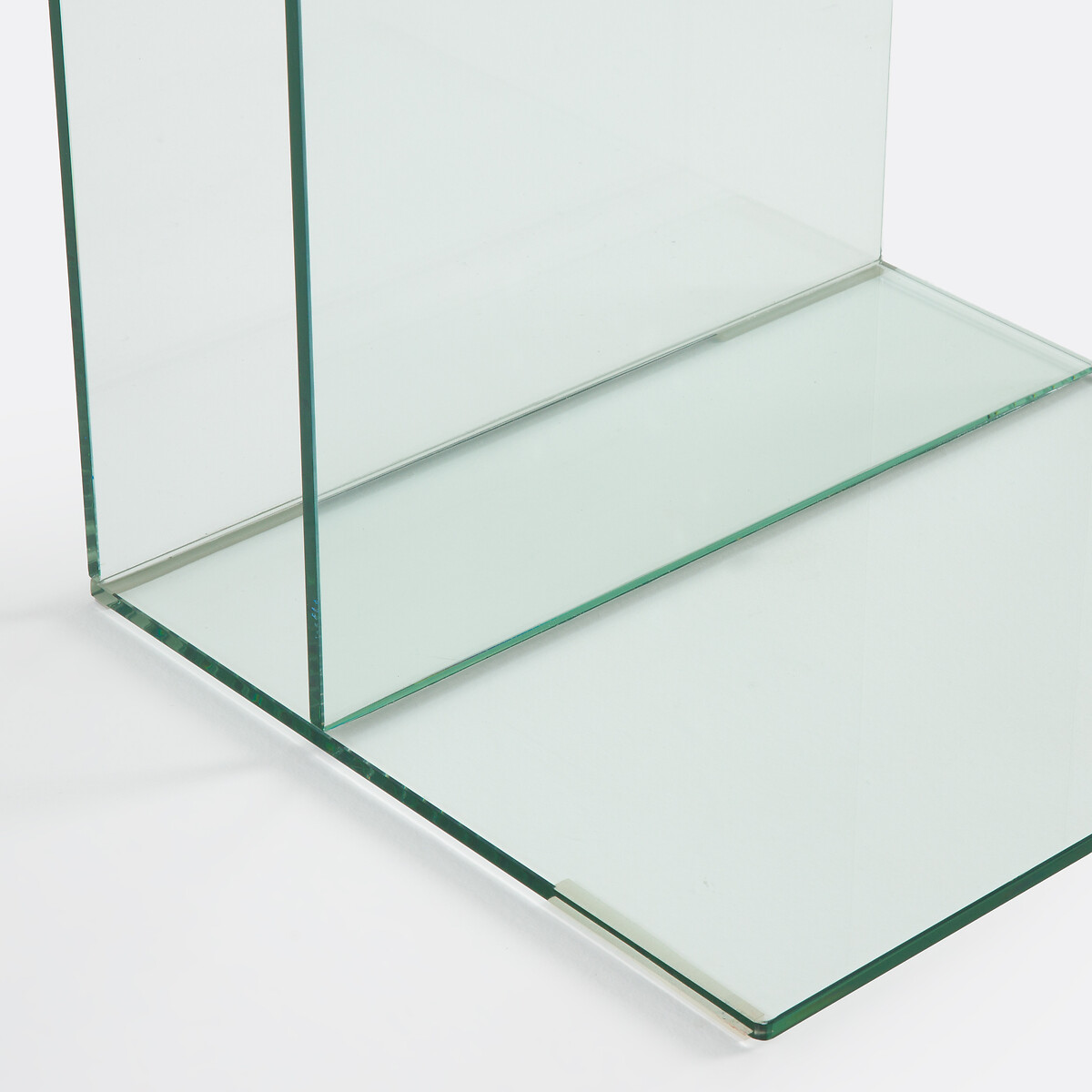 Bout de canapé en verre trempé, 1 niche, LIVIA transparent, LA REDOUTE INTERIEURS