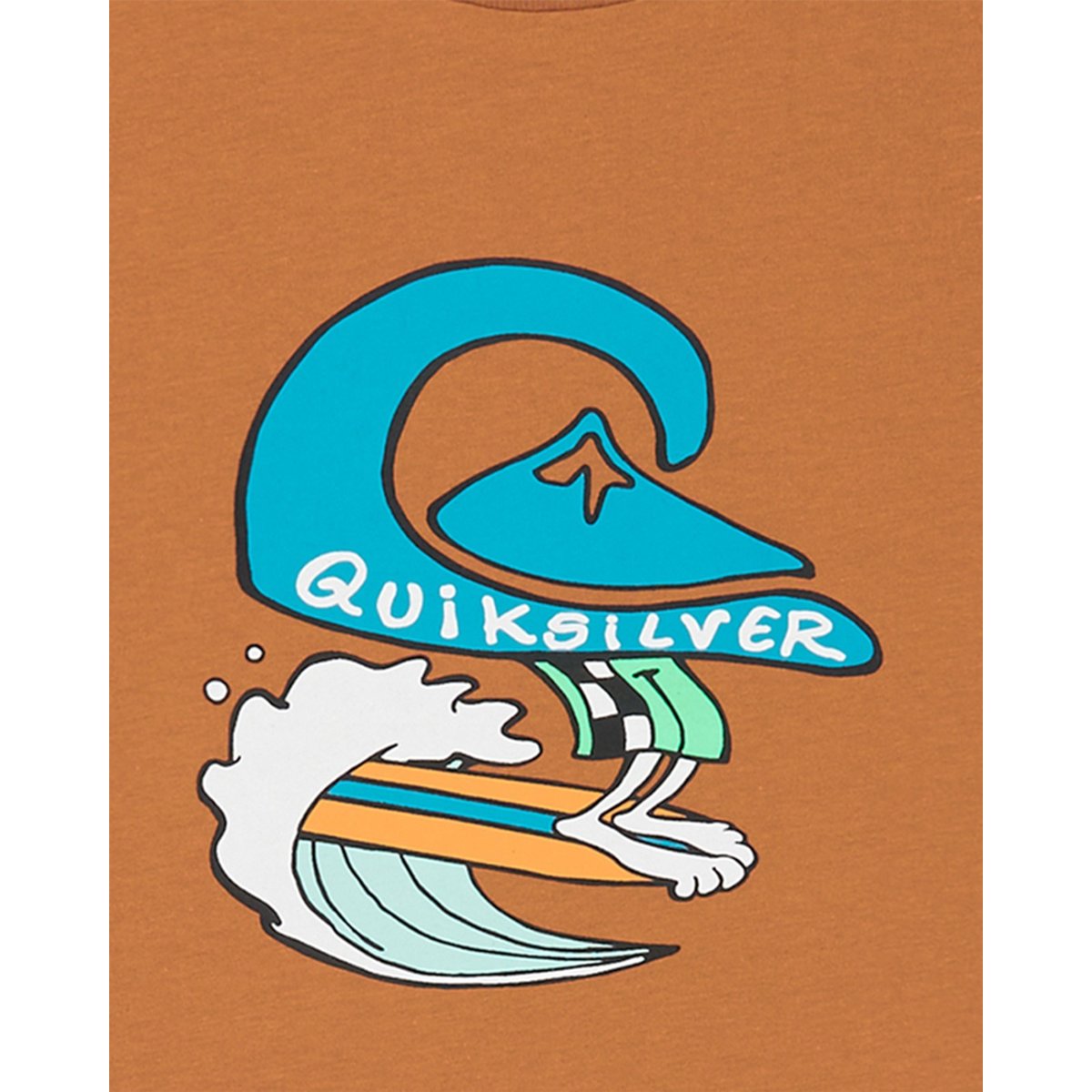 T-Shirt à manches courtes EV HUMAN WAVE marron tobacco brown, QUIKSILVER
