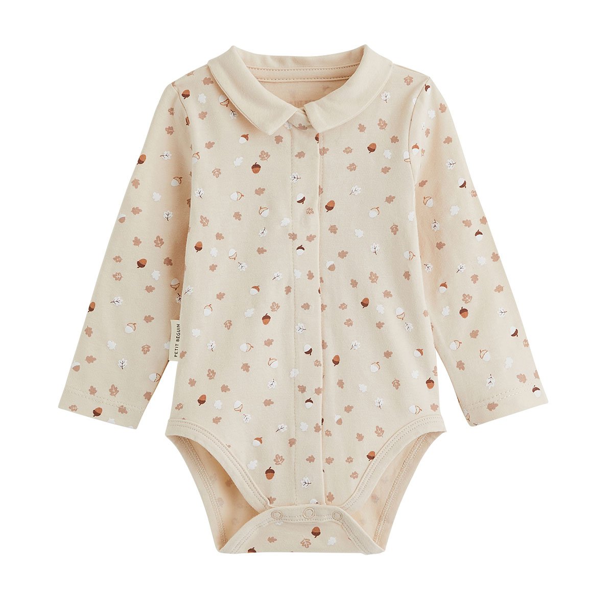 Ensemble body bébé et pantalon matelassé Caramel marron, PETIT BEGUIN