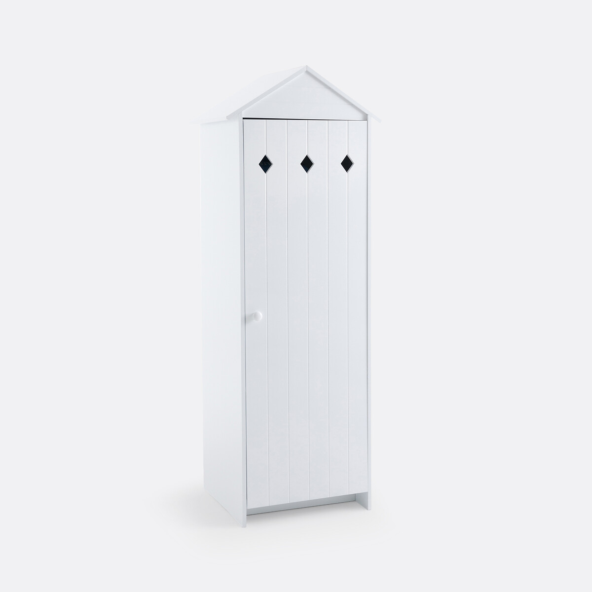 Armoire 1 porte en MDF laqué, Noa blanc, LA REDOUTE INTERIEURS
