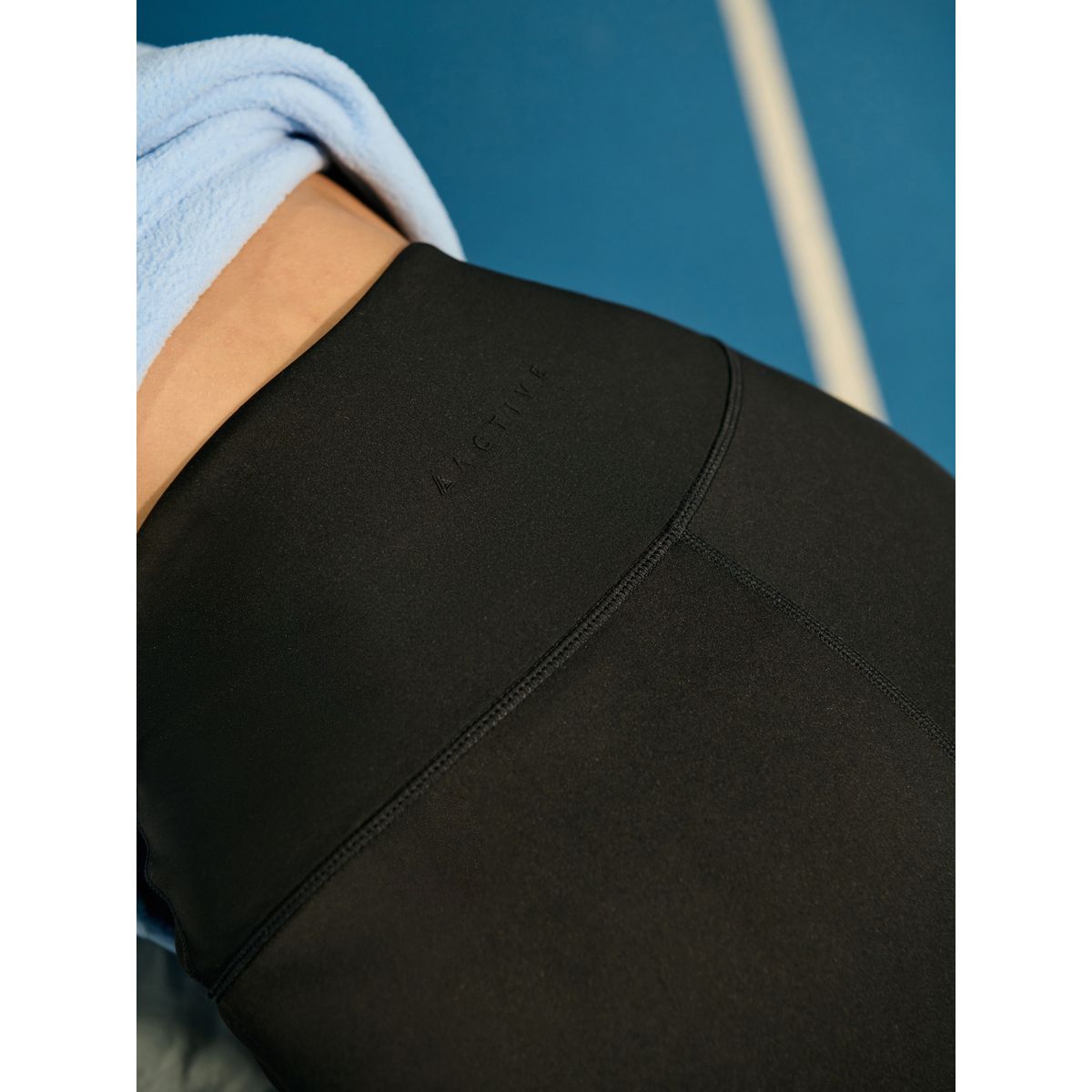 Short cycliste sport active power noir, NEXT