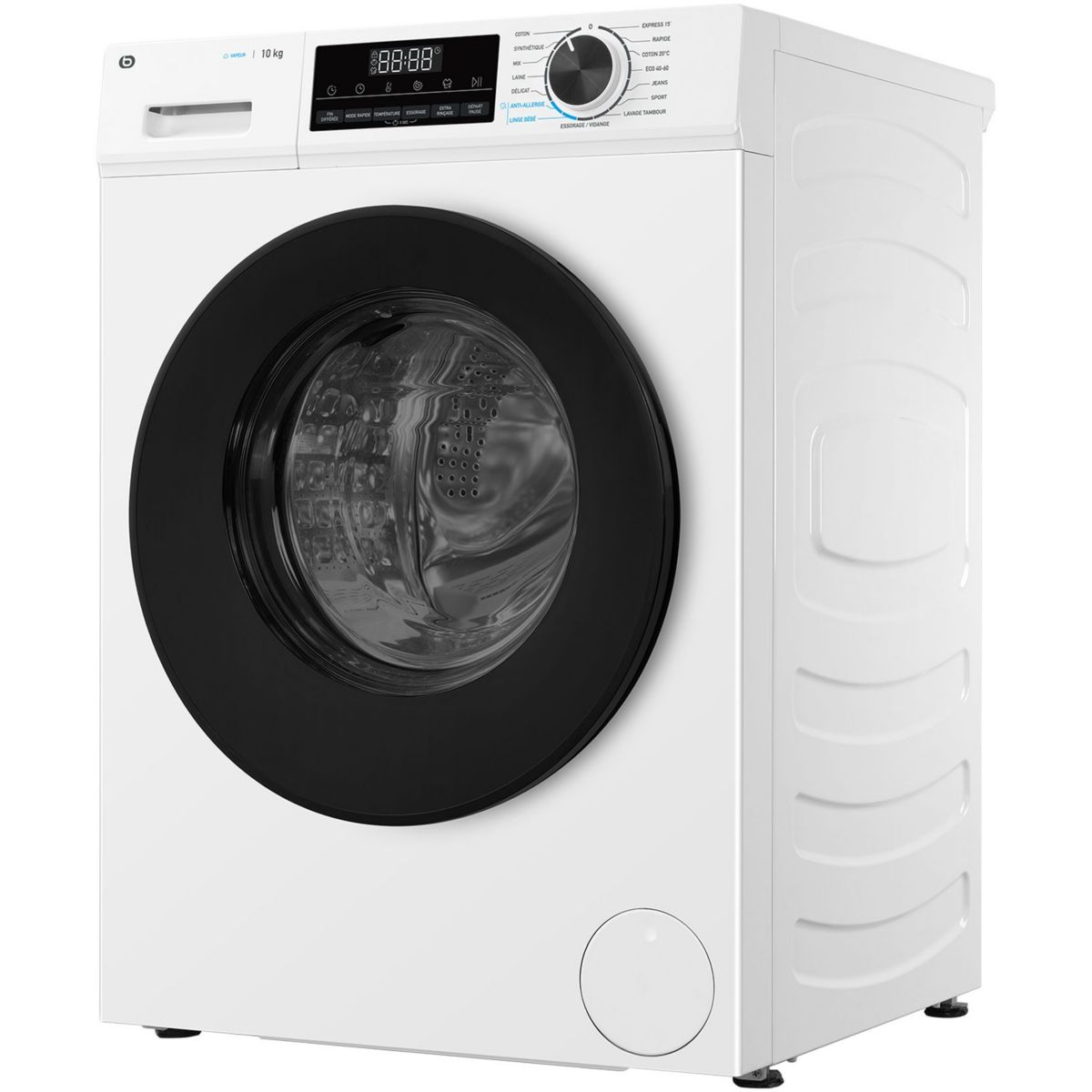 Lave linge hublot ELF1014-6b couleur unique, ESSENTIEL B