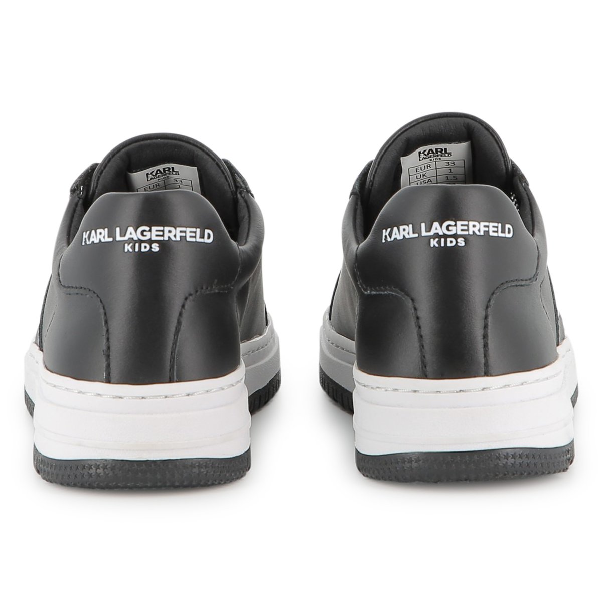 Sneakers basse stringate black, KARL LAGERFELD KIDS