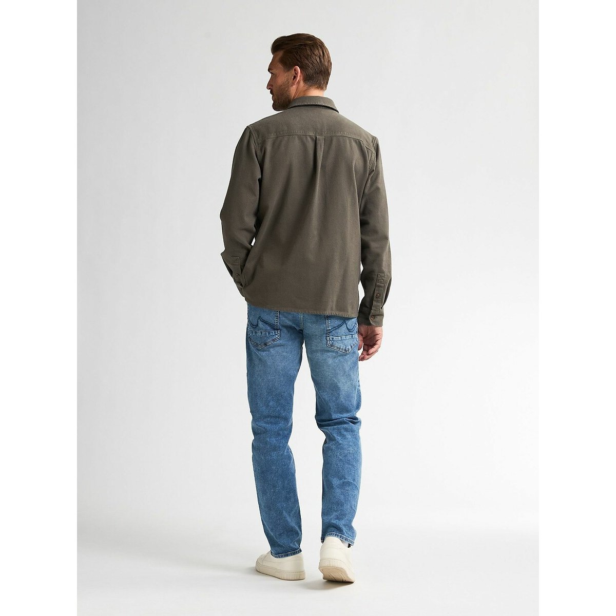 Long Sleeve Shirt khaki, PETROL INDUSTRIES