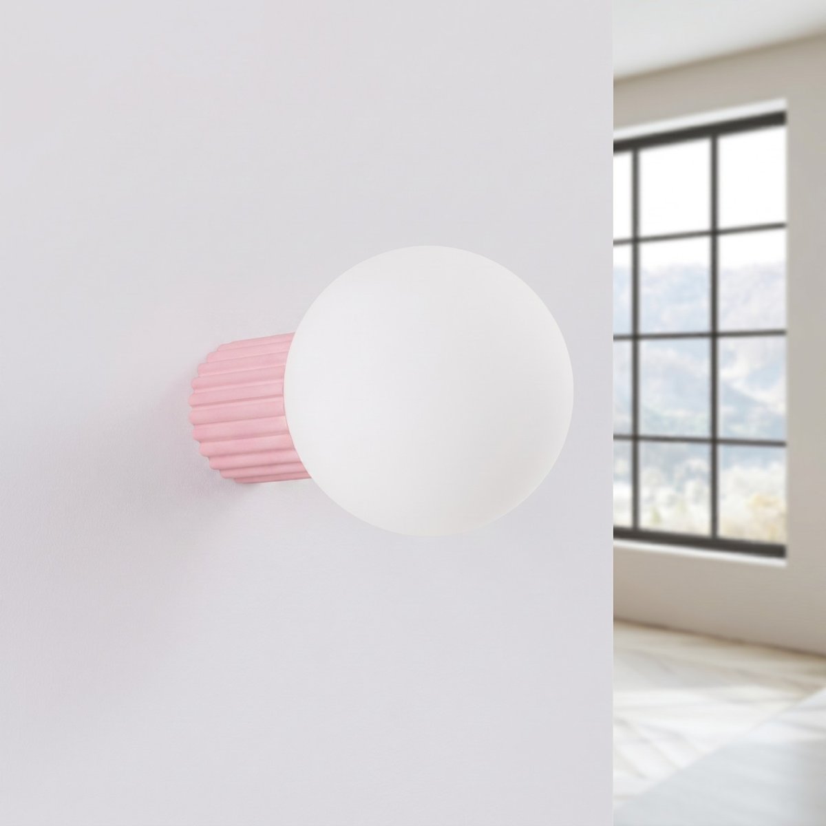 Applique murale Aluminium Rose G9 1 Halo rose, EDEN