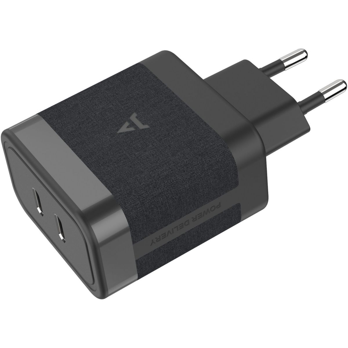 Chargeur ordinateur portable 65W charge rapide 2 USB-C - Noir couleur unique, ADEQWAT