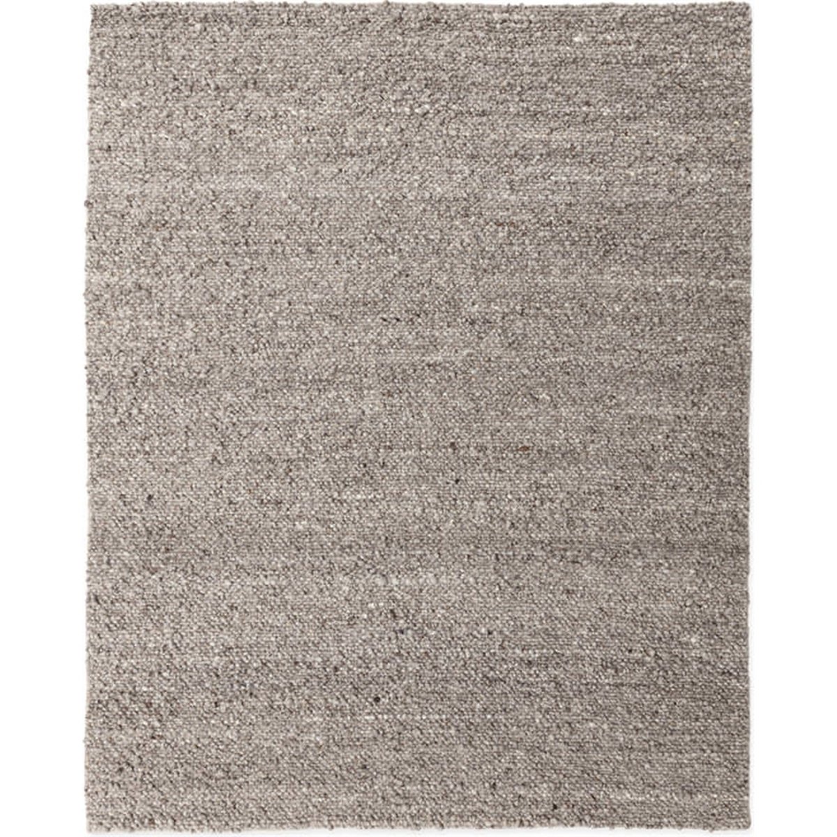 Tapis en laine tricotée main gris, RECOLLECTION