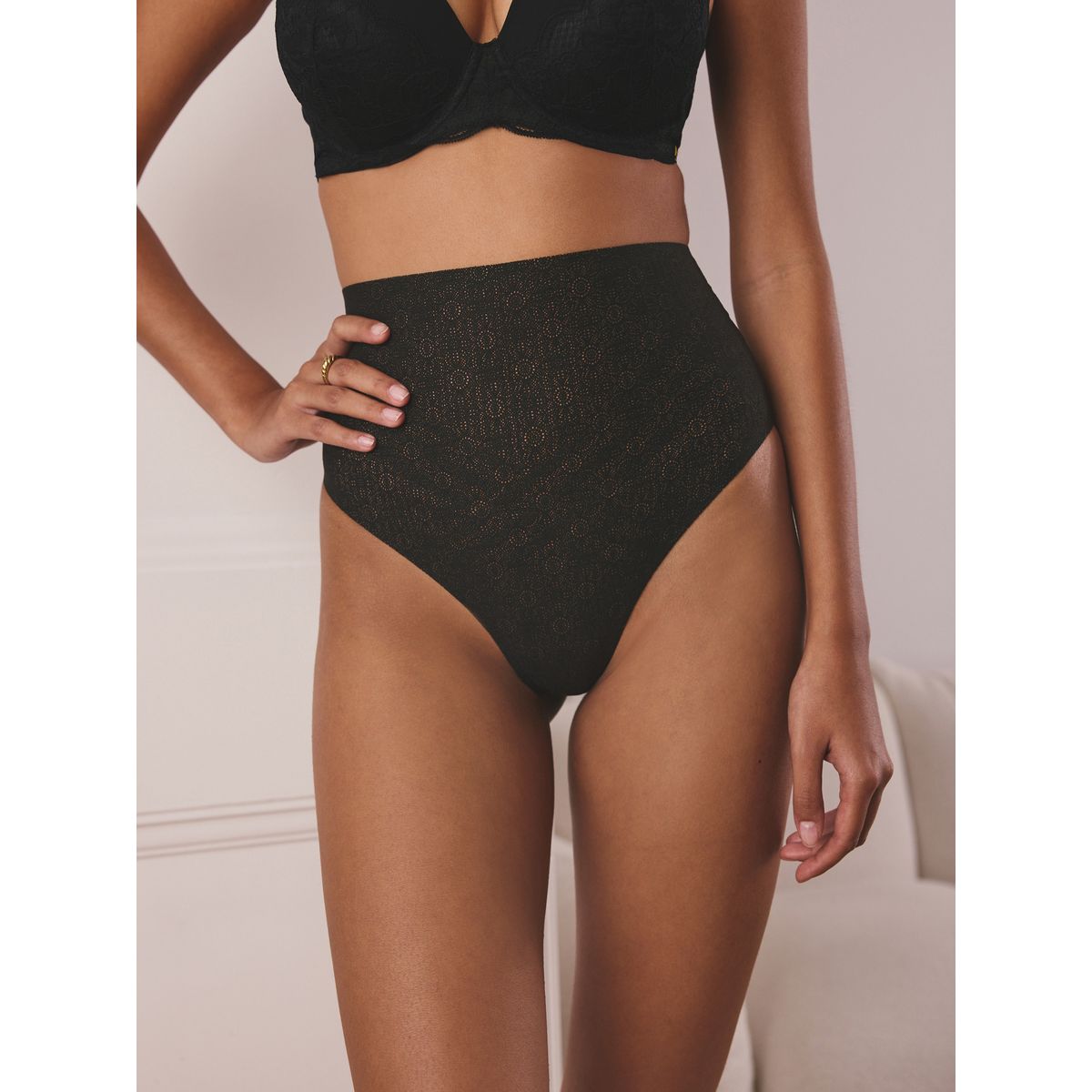 Culotte gainante et sculptante n. premium noir, NEXT