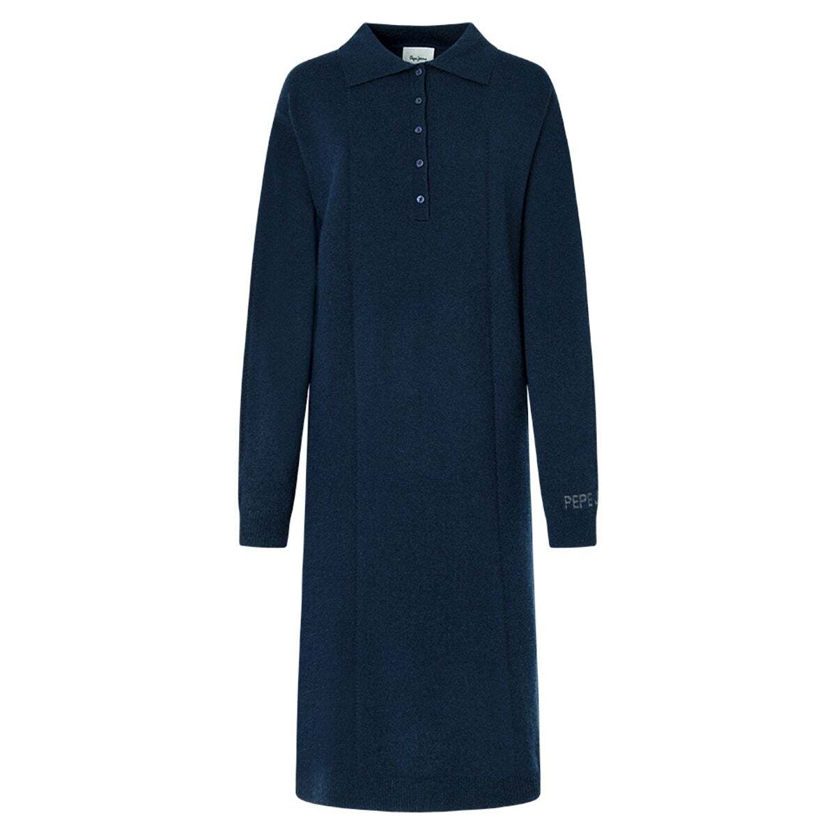 Robe Midi À Col Polo bleu dulwich, PEPE JEANS