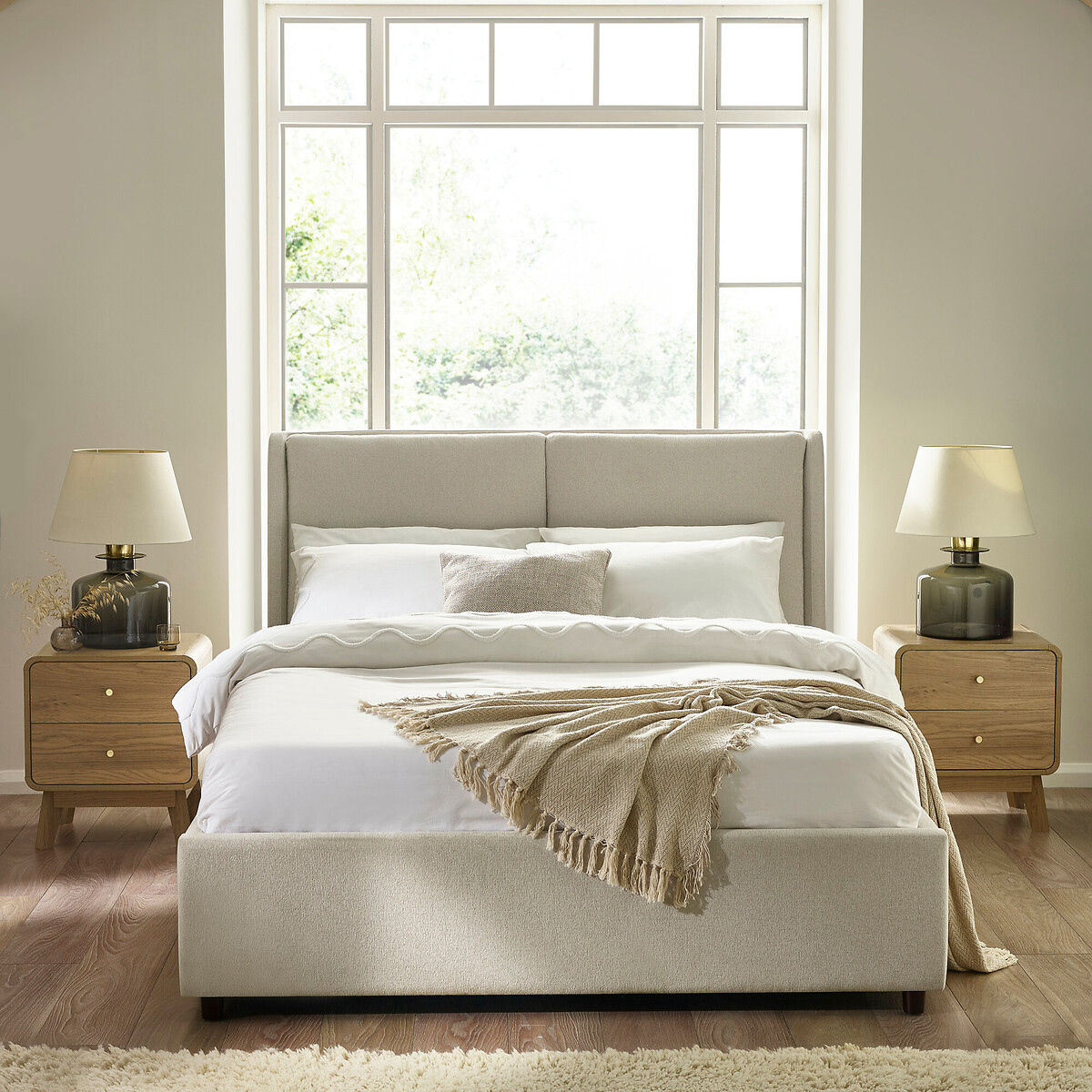 Merrick Pillowback Upholstered Ottoman Storage Bed linen, ÉDITÉ