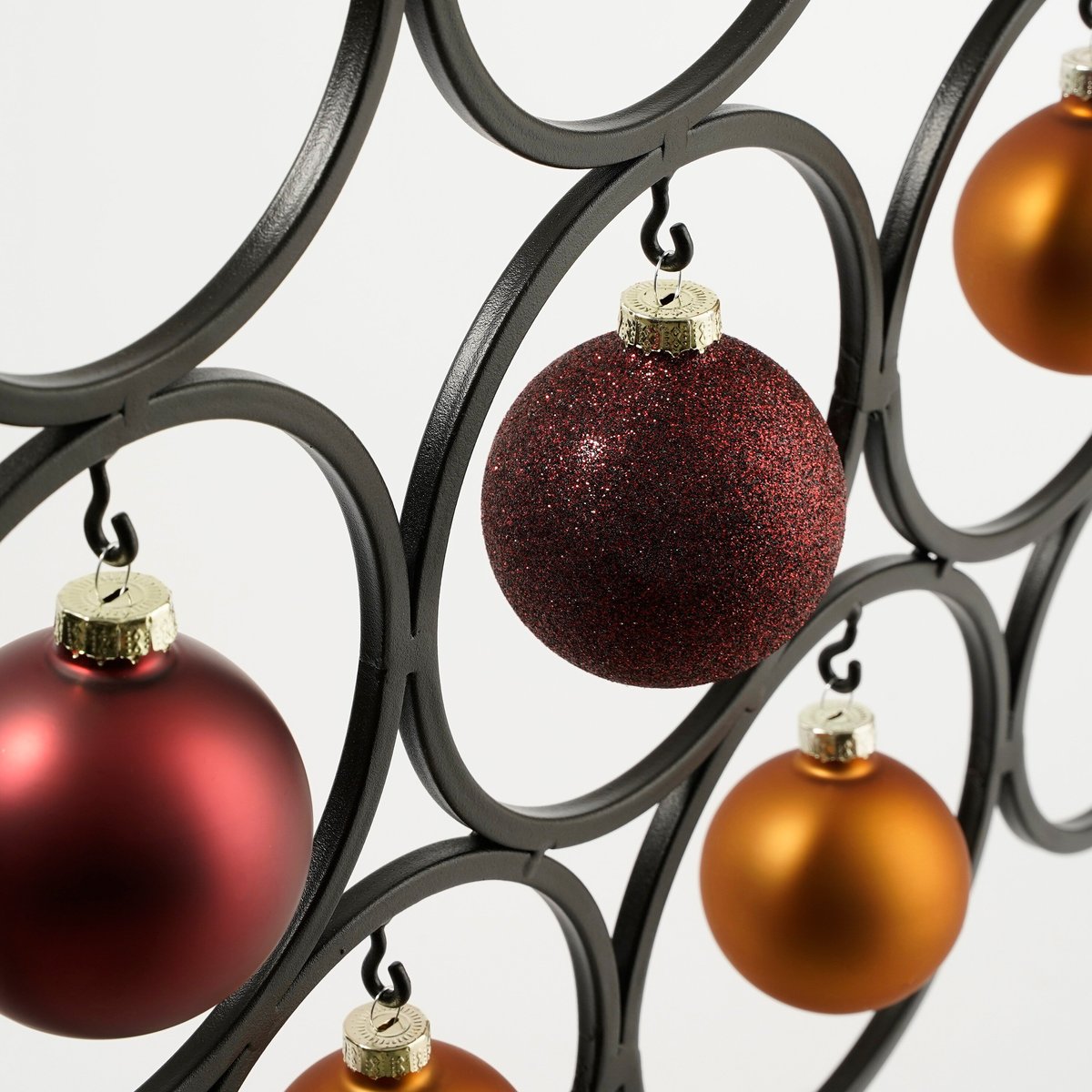 Sapin de Noël décoratif pour ornements noir, MICA DECORATIONS