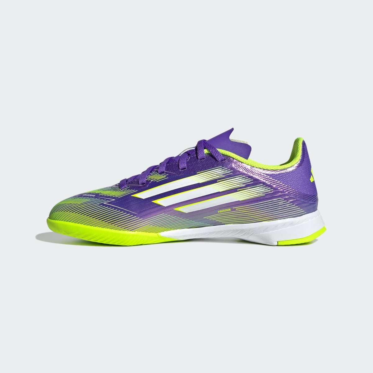 Chaussure F50 League Indoor Enfants purple rush / cloud white / lucid lemon, adidas Performance