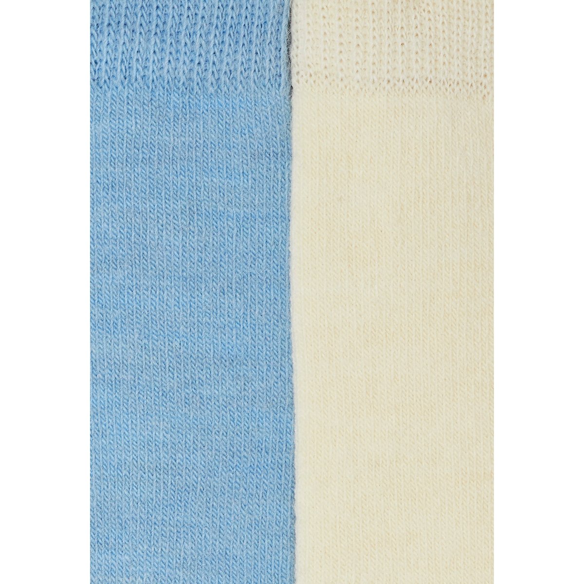 Paires de chaussettes unies thermolactyl - Lot de 2 bleu lot ciel + écru, DAMART