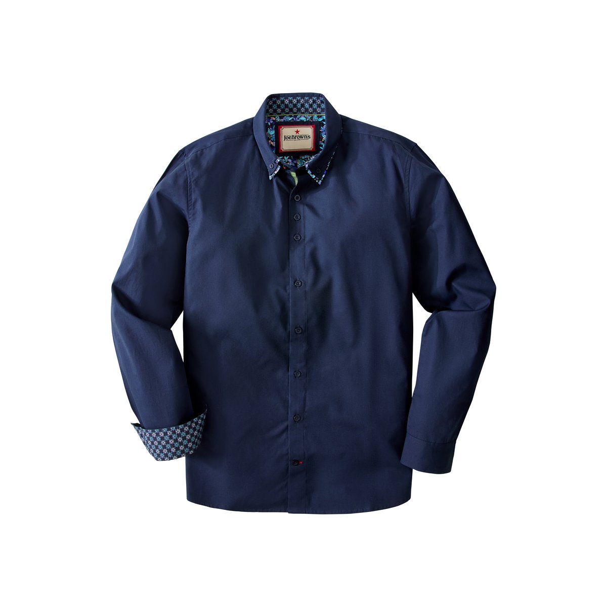 Ravissante Chemise à Double Col bleu, JOE BROWNS