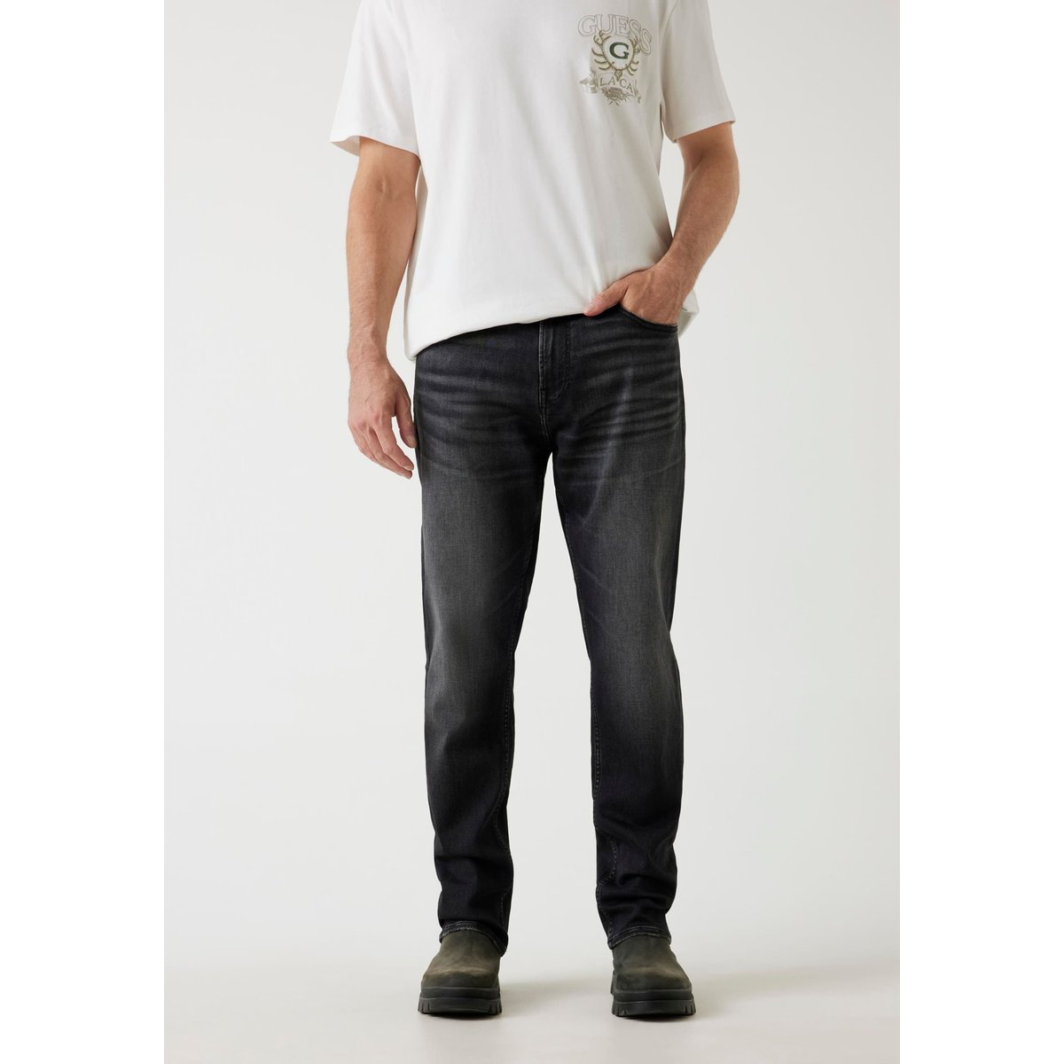 Jean Rodeo Coupe Classique noir, GUESS