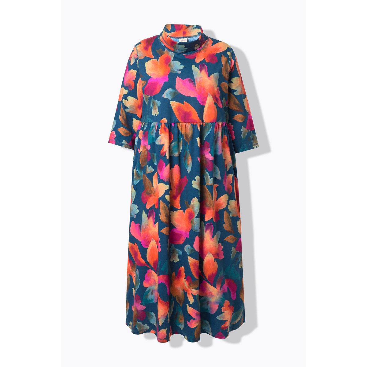 Robe maxi en jersey de coton bio marine, ULLA POPKEN
