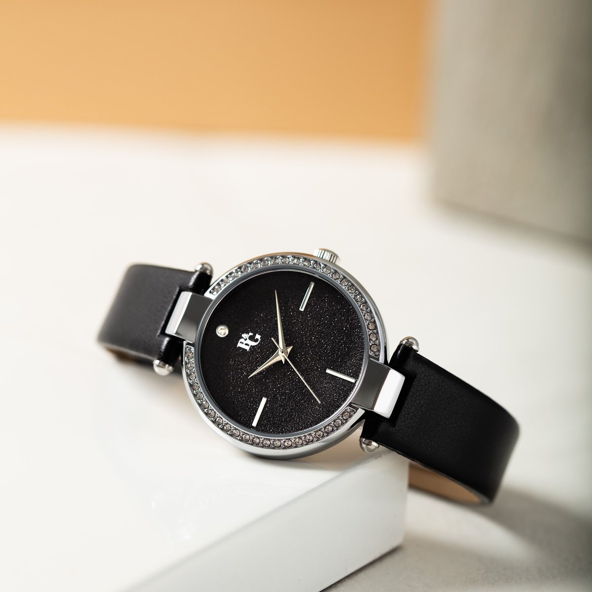 Montre LUMINOSA noir, mat, B&G