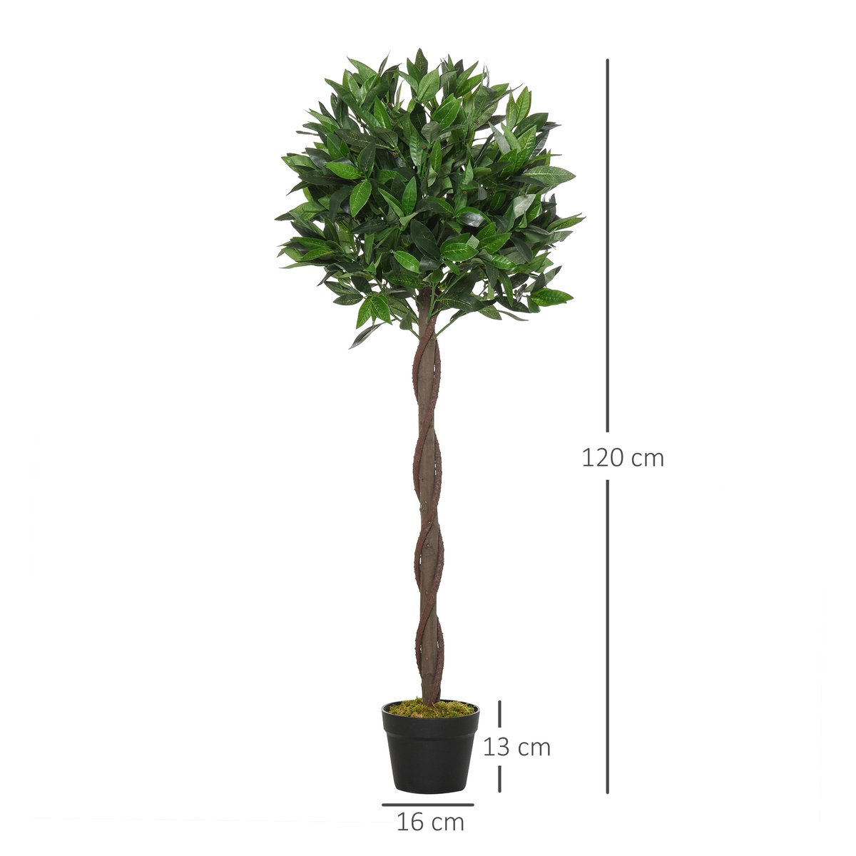 Plantes artificielles PE Vert vert, OUTSUNNY