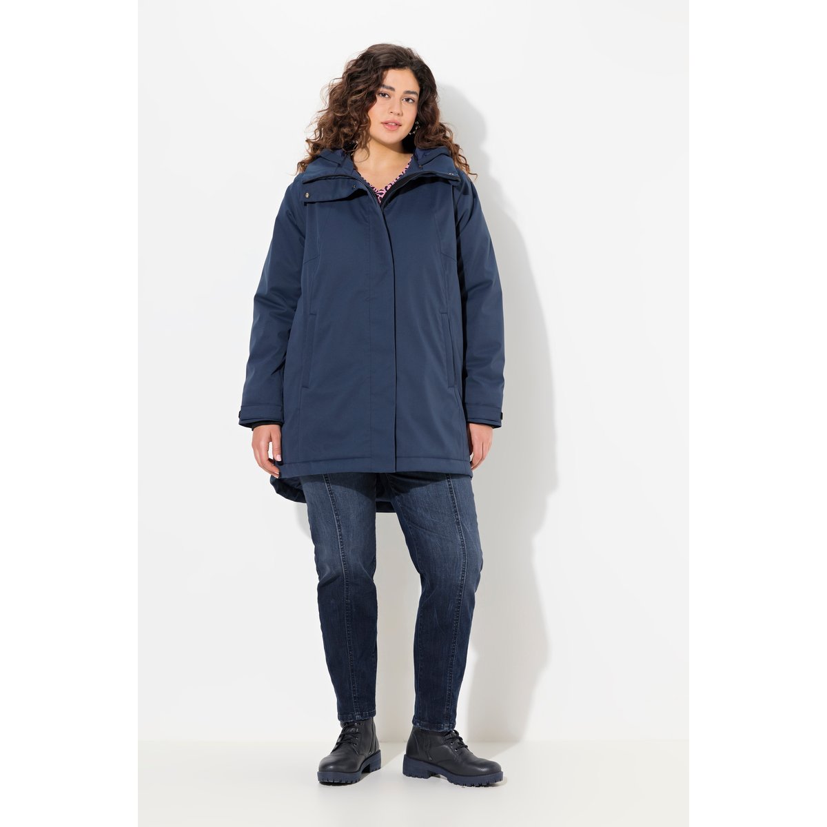 Veste technique HYPRAR imperméable, capuche pétrole foncé, ULLA POPKEN