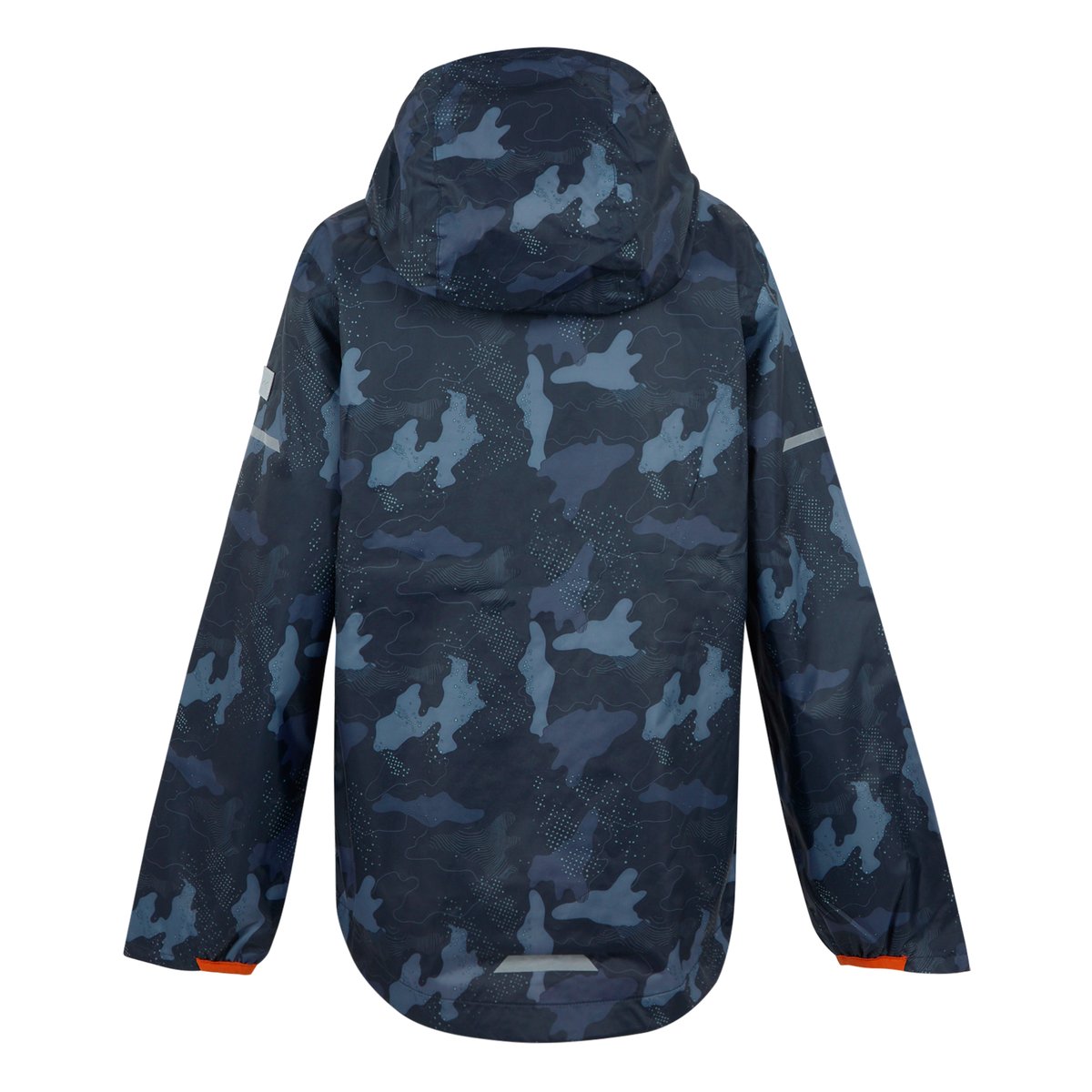 Veste imperméable motif/style imprimé LEVER bleu marine / orange sanguine, REGATTA