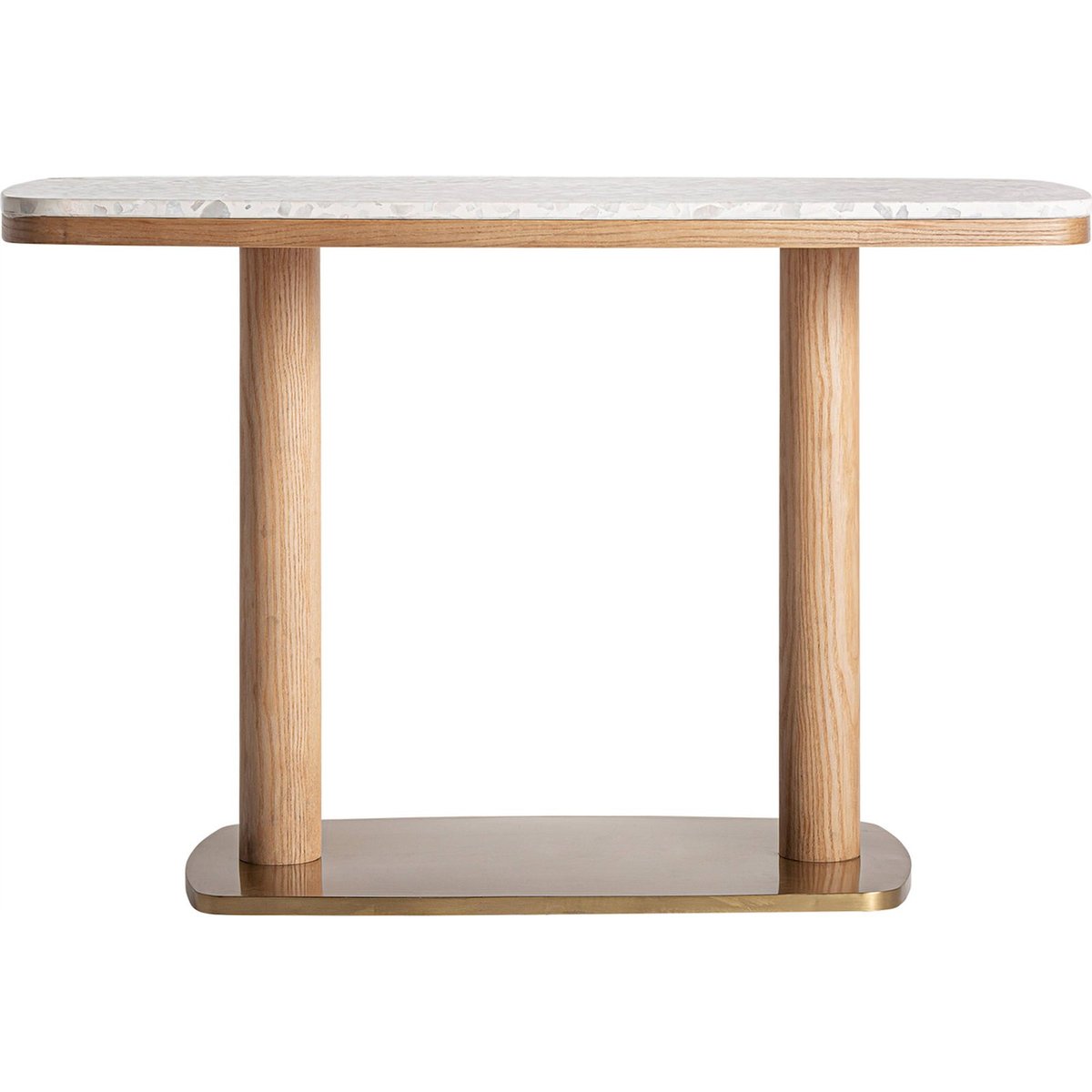 Table de bar en terrazzo style art déco blanc terrazzo effet marbré, RECOLLECTION