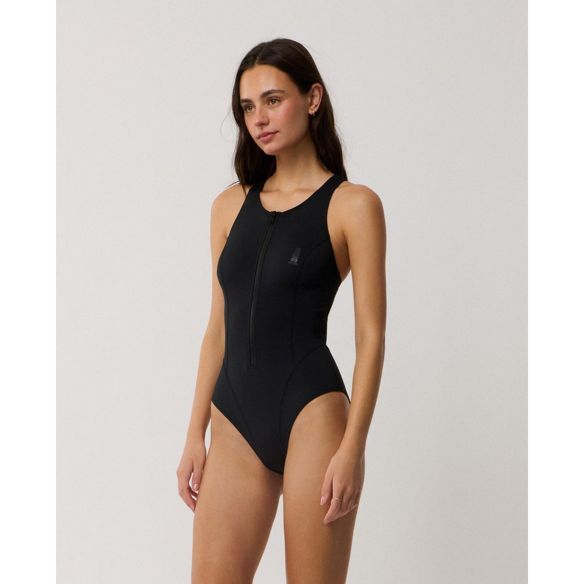Maillot de bain une pièce SEARCH Series Carbon Smart noir, RIP CURL