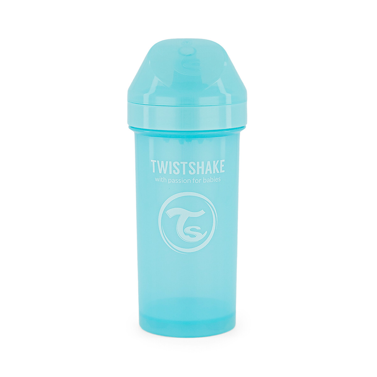 Copo de aprendizagem Twistshake Kid Cup Fruit Splash, 12m, em lotes de 2 azul-pastel, TWISTSHAKE