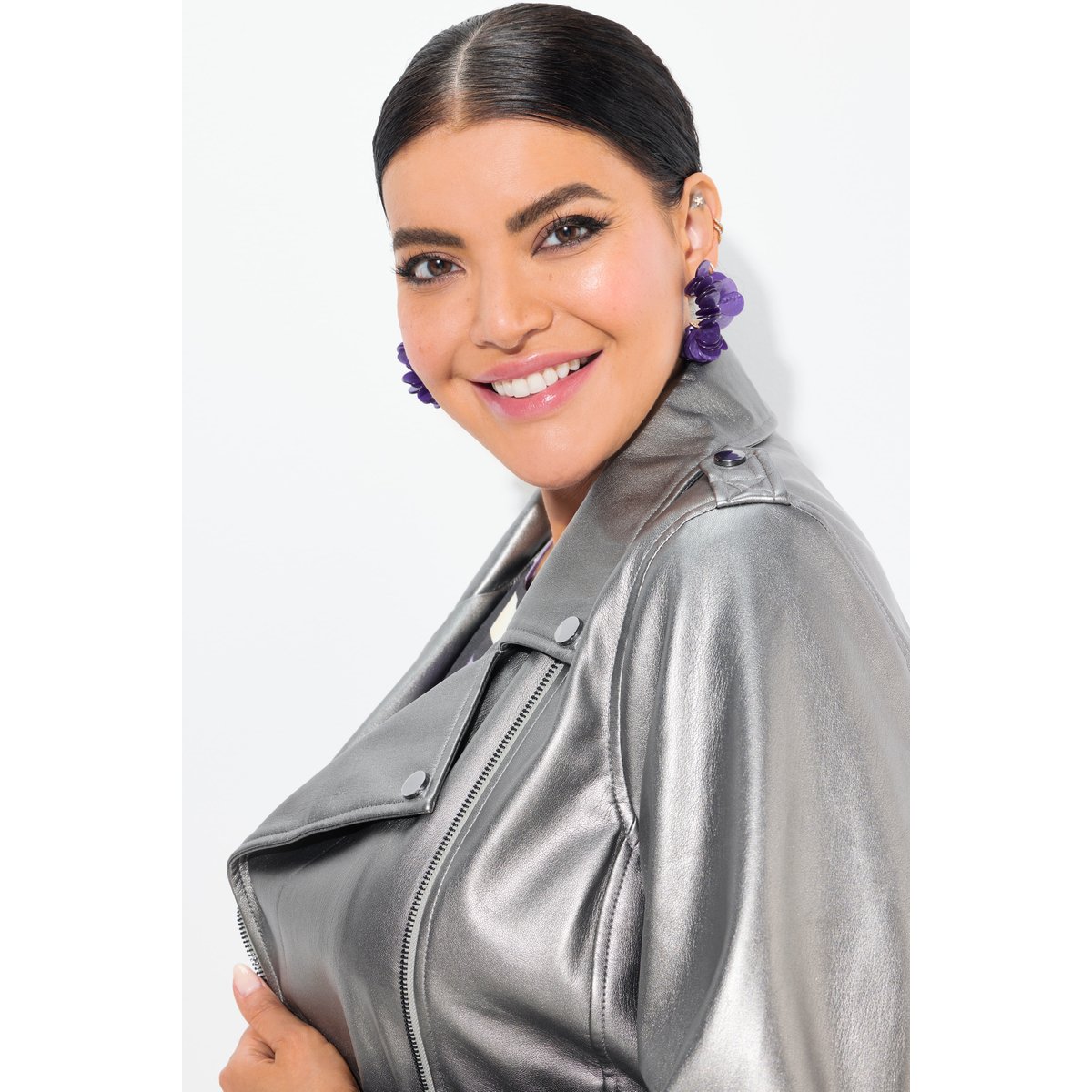Perfecto en similicuir argent, ULLA POPKEN