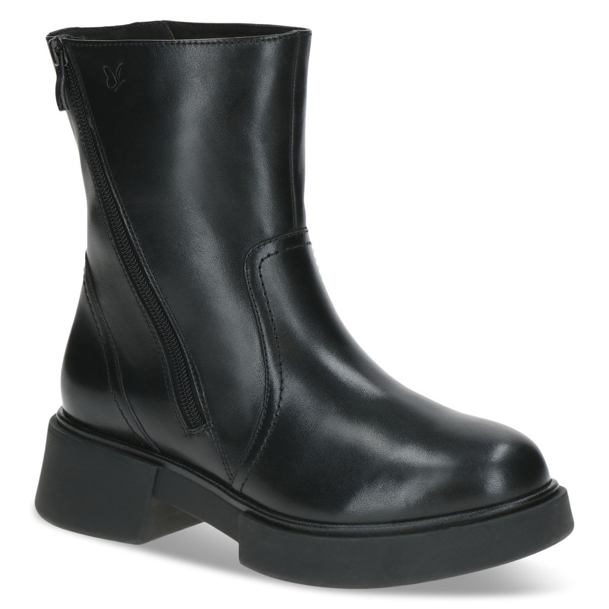 Bottine fourée noir nappa, CAPRICE