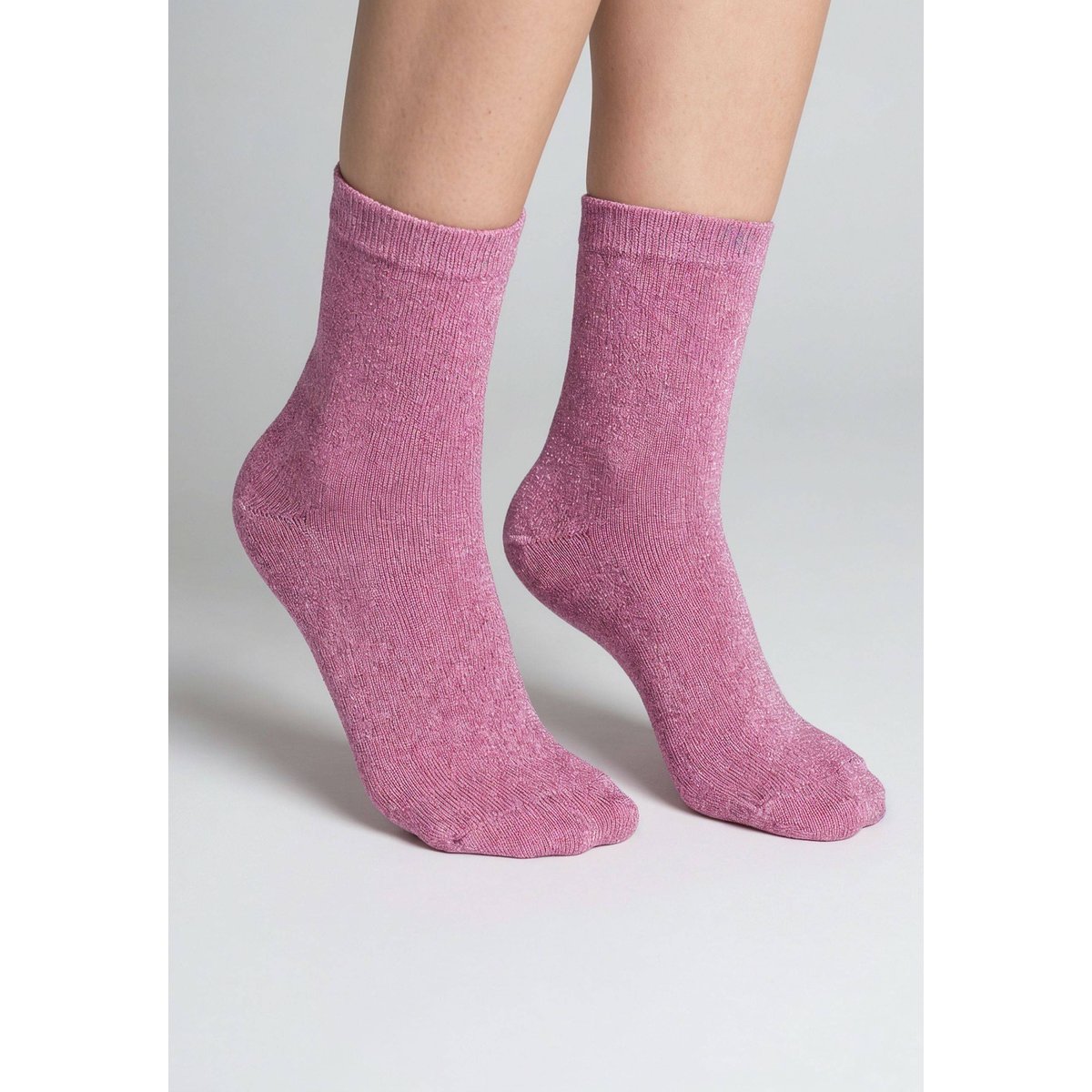 Chaussettes femme motif losanges DIAMOND rose, DEELUXE