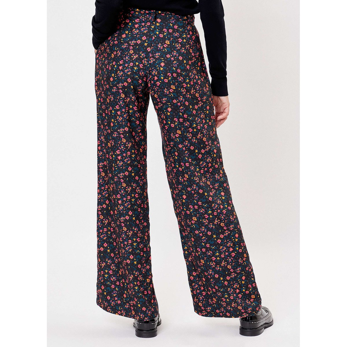 Pantalon fluide ample BALDUR noir hindi, LA FIANCÉE