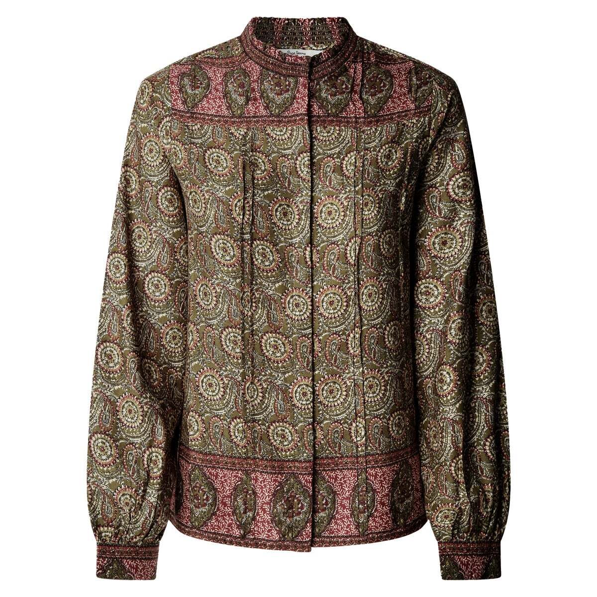 Blouse Fluide À Imprimé Ornemental vert kaki, PEPE JEANS