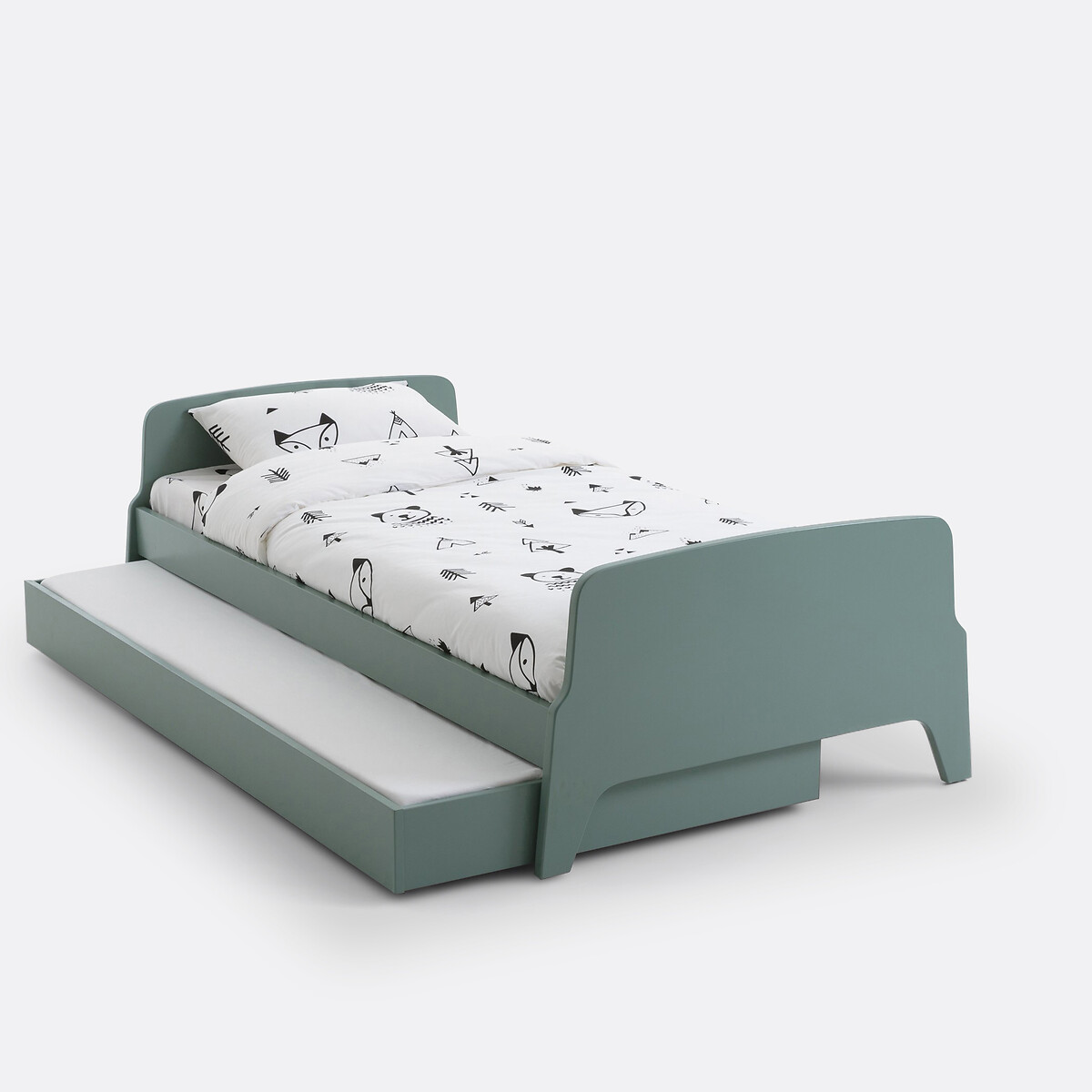 Cama estilo retro vintage, 1 persona, Adil verde grisáceo, LA REDOUTE INTERIEURS