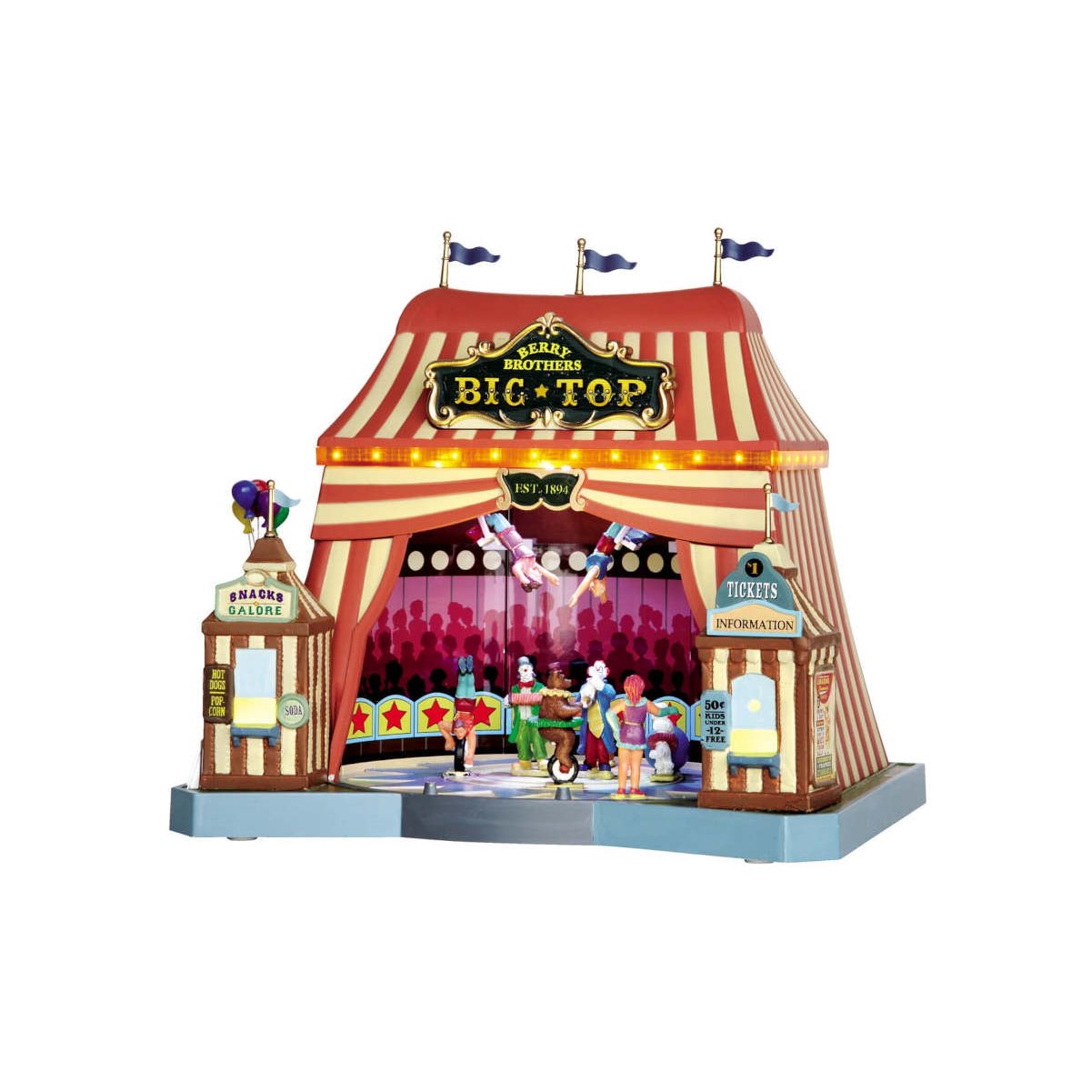 Le chapiteau Berry brothers Big Top, avec adaptateur 4,5 V multicouleurs, JARDIDECO