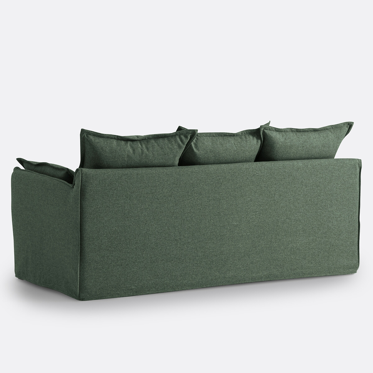 Canapé 2, 3, 4 ou 5 places, déhoussable, en polyester, ODNA vert forêt, LA REDOUTE INTERIEURS