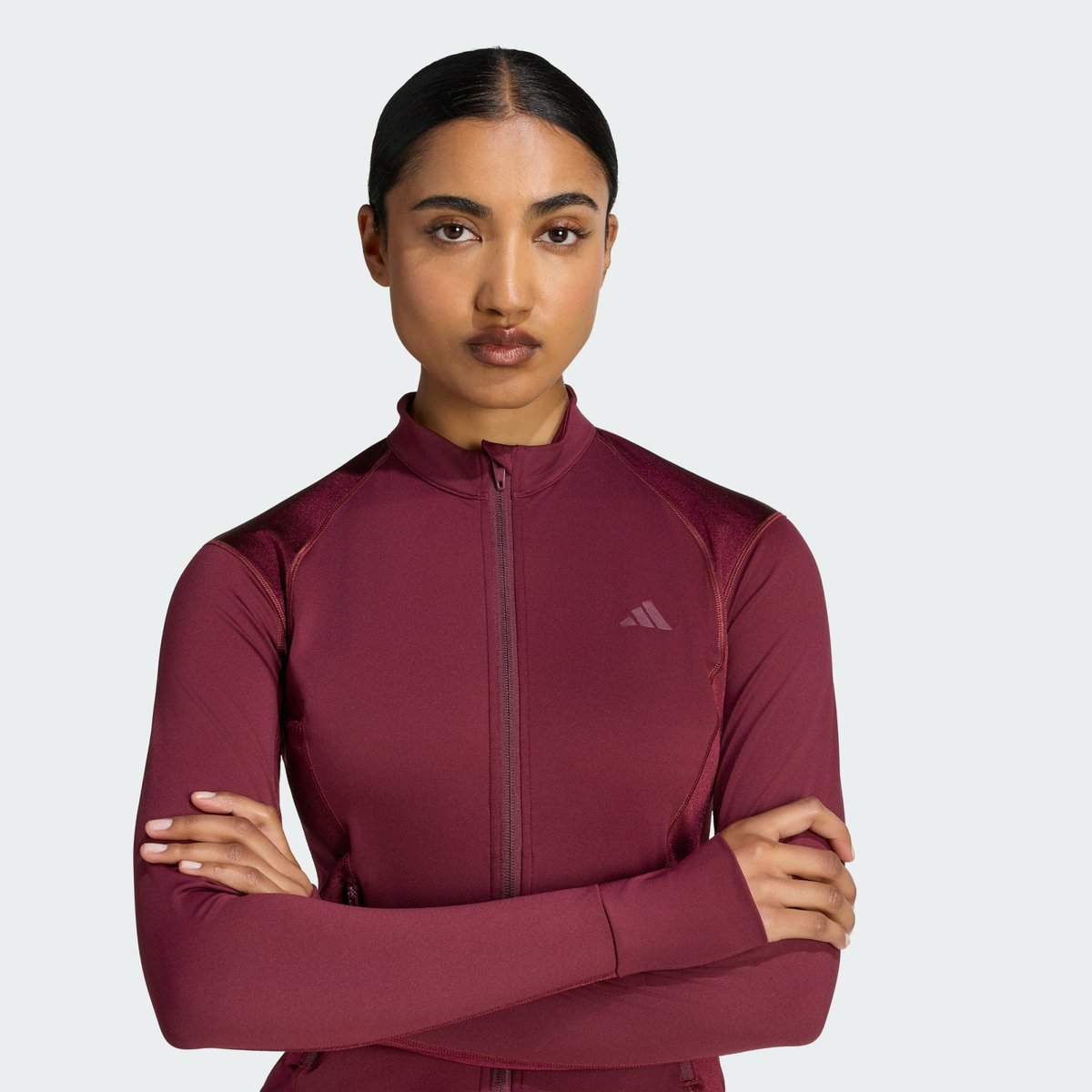 Veste D’entraînement Brillante Zippée Primelift Essentials maroon, adidas Performance