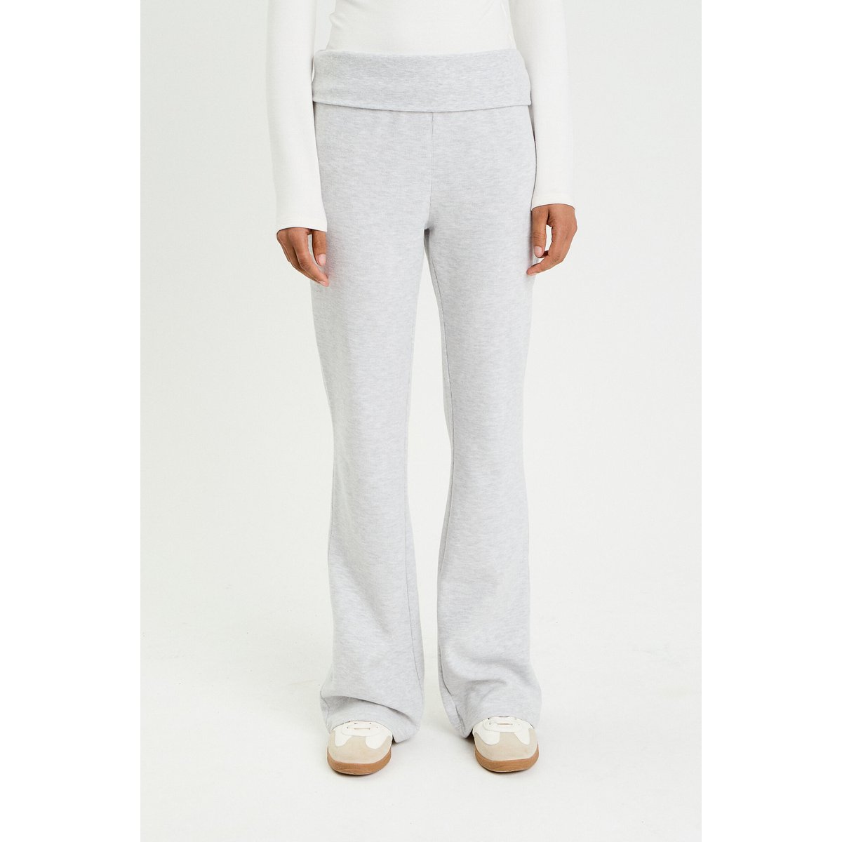 Pantalon bootcut taille standard gris clair, CACHE CACHE