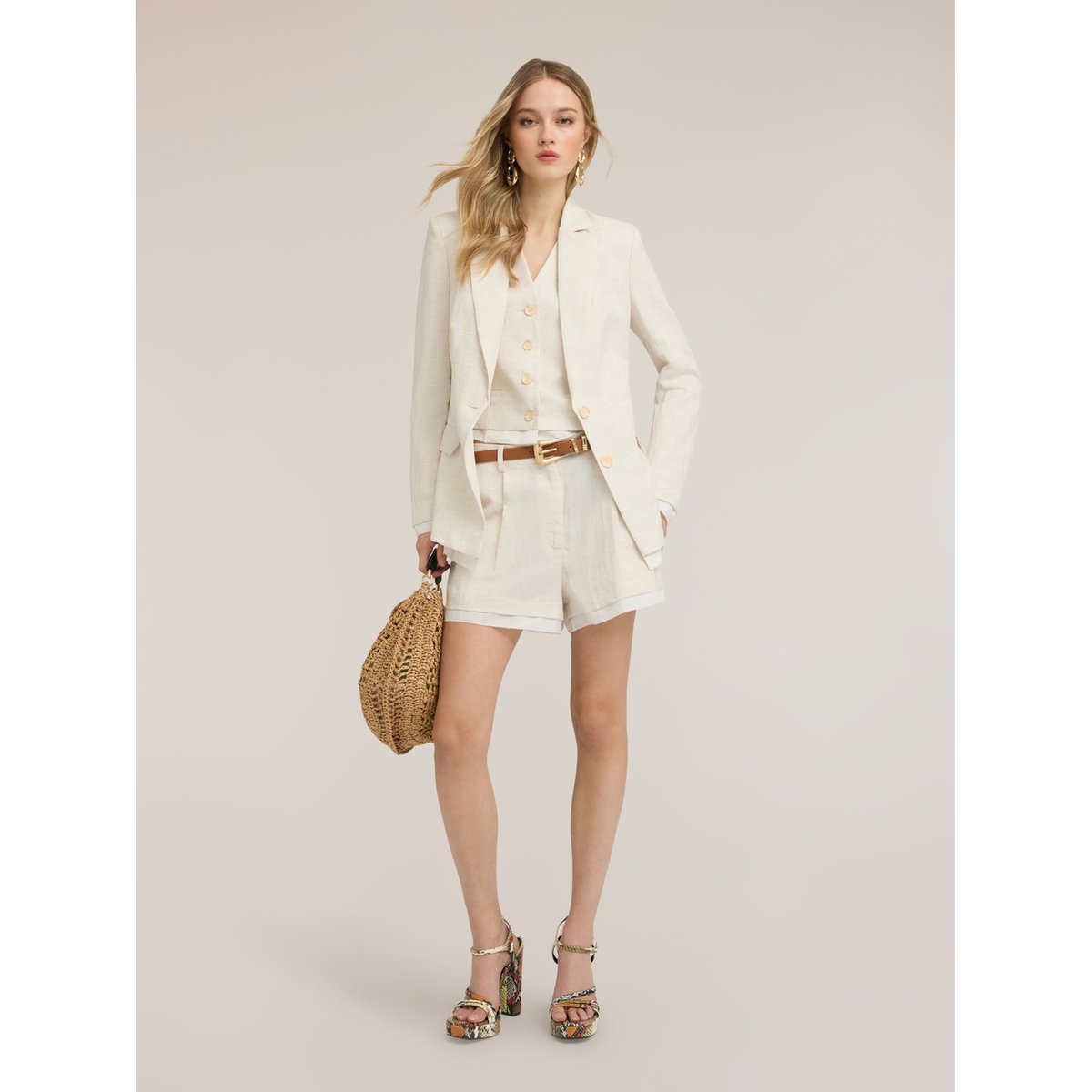 Blazer structuré blanc, MOTIVI