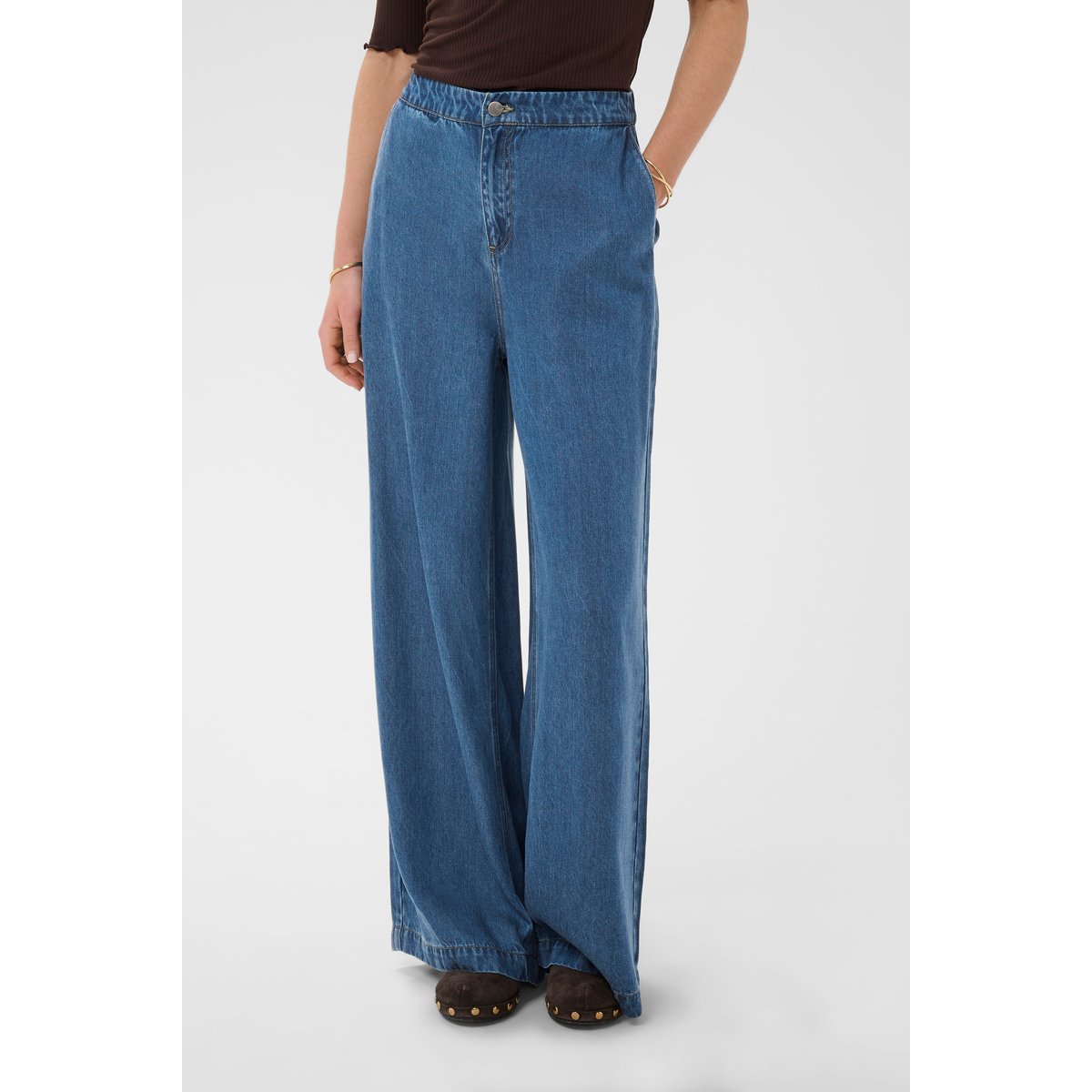 Pantalon casual bleu seoul mid blue denim, CREAM