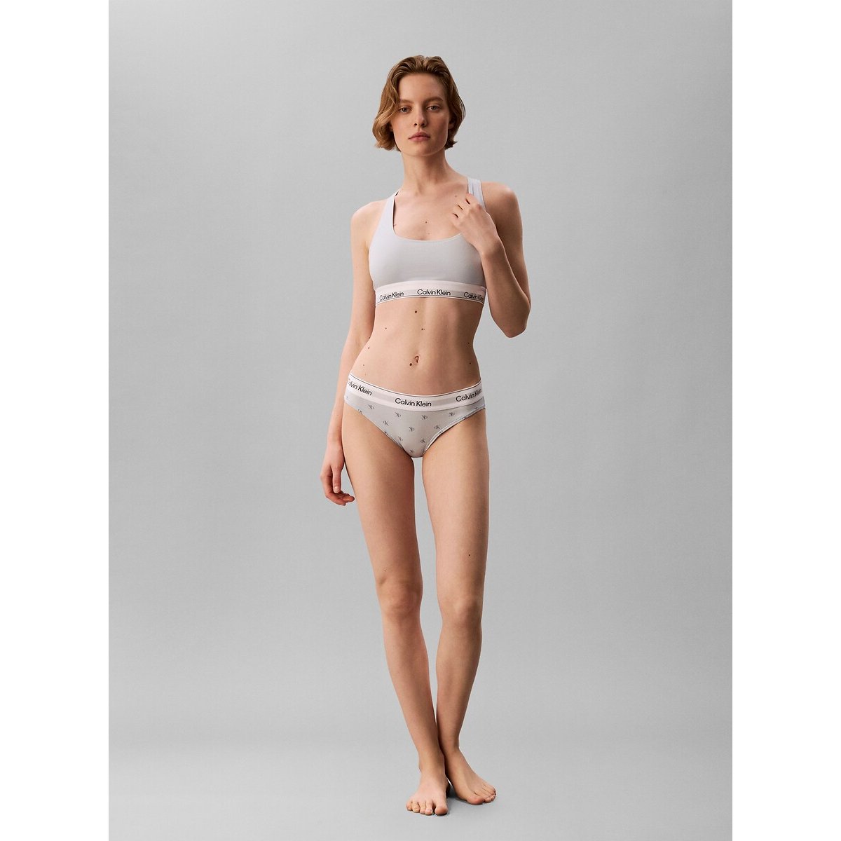 Lot de 2 Bralettes ICON COTTON MODAL noir + bleu clair, CALVIN KLEIN UNDERWEAR