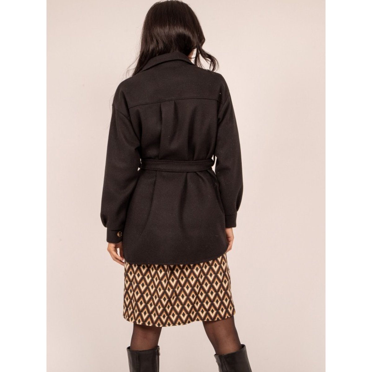 Surchemise Ugenie noir, DONA LISA