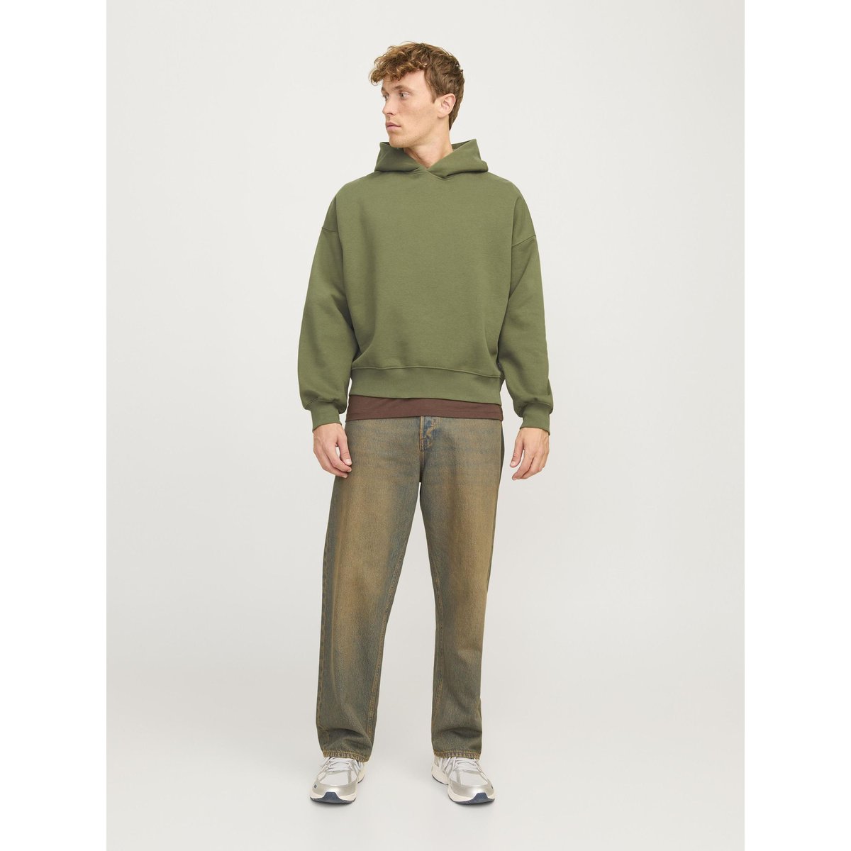 Sweat À Capuche verte - cypress, JACK & JONES