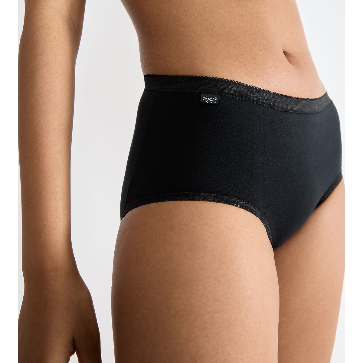 Cuecas médias Sloggi Basic (lote 3+1 grátis) preto , SLOGGI