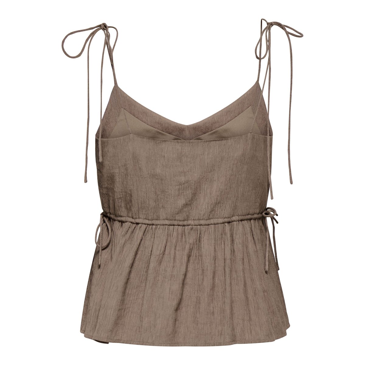 Top Peplum walnut, ONLY