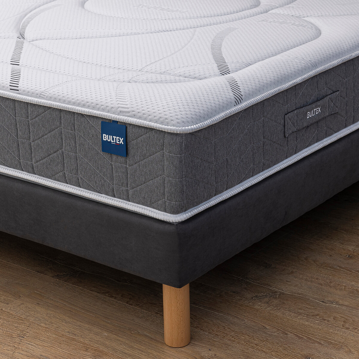 Set materasso in schiuma Recovery + rete bianco/grigio, BULTEX