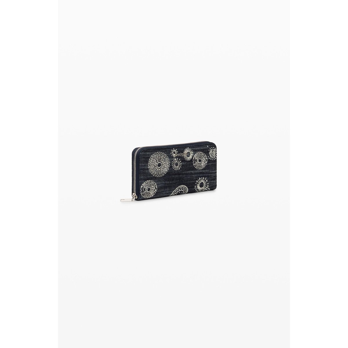 porte-monnaie brodé bleu, DESIGUAL