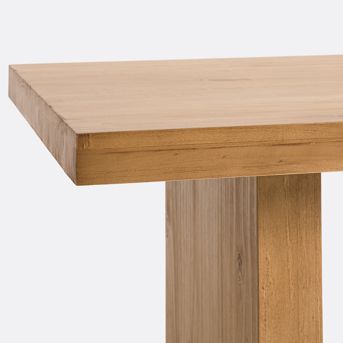 Vaste eettafel van massief grenen, 4 tot 6 personen, Malu dennenhout met waslaagje, LA REDOUTE INTERIEURS