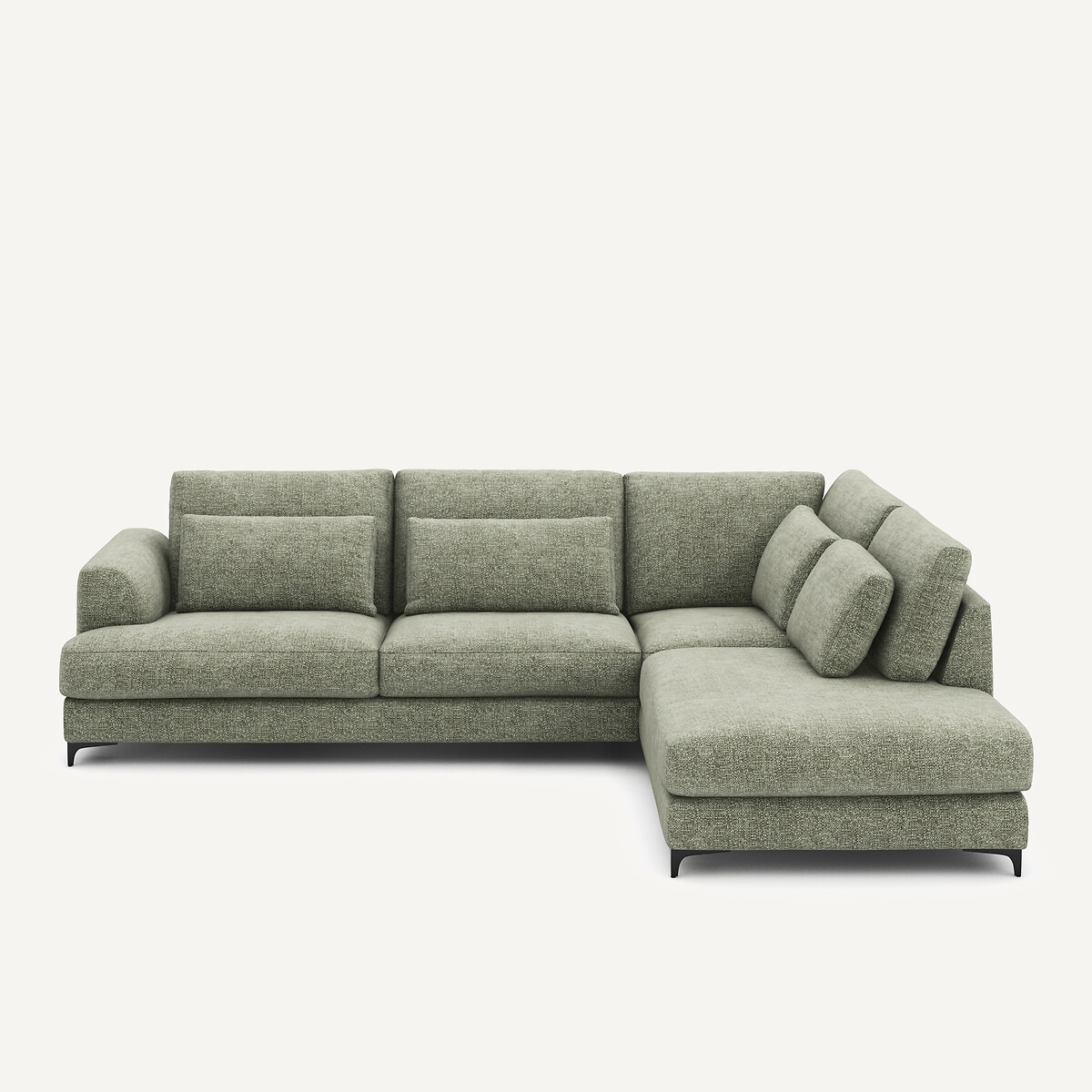 Divano Letto Angolare Destro In Cotone Intrecciato Marsile Arredamento Divani La Redoute